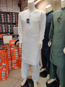 Exclusive Cream Blended - Shalwar Kameez