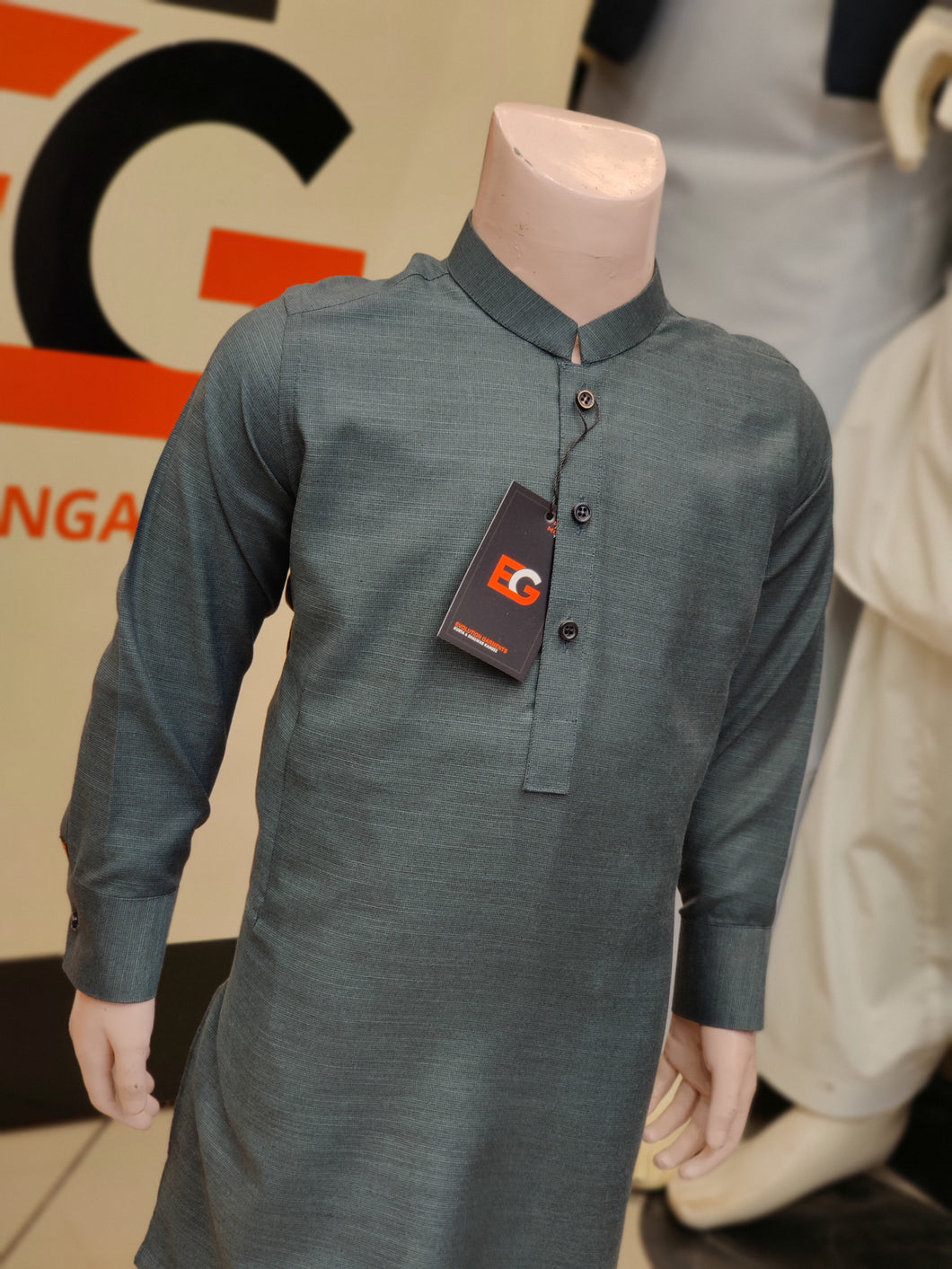 EG Self Textured Kids - Kurta Pajama