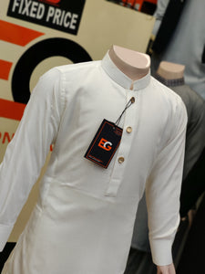 Exclusive Off-White Blended Kids - Shalwar Kameez