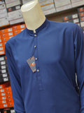 Exclusive Navy Blue Blended Silver Designer Buttons - Shalwar Kameez