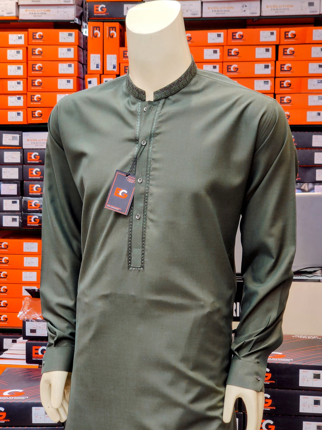 Exclusive Embroidered Men's Kameez Shalwar - Fall Collection'24