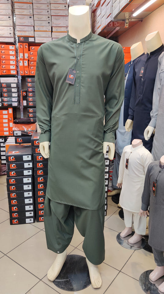 Exclusive Embroidered Men's Kameez Shalwar - Fall Collection'24