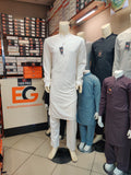 Premium Boski Kurta Pajama (Off-White) - Summer'25
