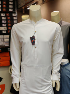 Premium Boski Kurta Pajama (Off-White) - Summer'25