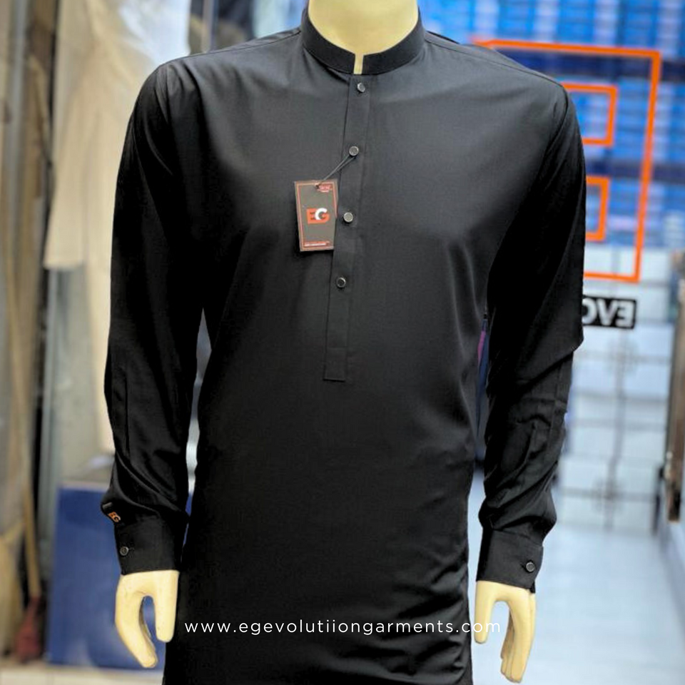 Premium Jet Black - Kameez Shalwar