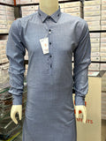 Malaysian Mid Blue Shalwar Kameez