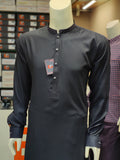 Royal Jet Black Embroidered - Kameez Shalwar