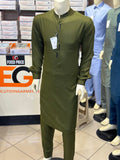 Kurta Pajama -  Olive Green