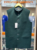 BLACKISH GREEN PREMIUM WAISTCOAT  – Evolution-Garments