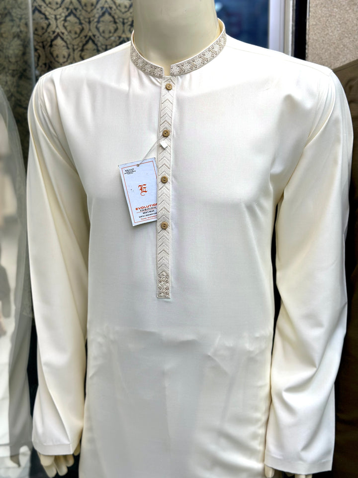 Embroidered Boski - Shalwar Kameez