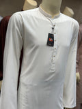 Premium Off-White Blended - Kameez Shalwar