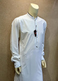 Exclusive Pearl White Designer - Kameez Shalwar