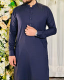 Self Textured Kurta Pajama