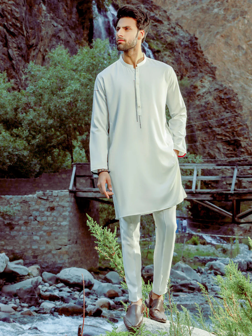 Kurta Shalwar Round Sleeves -  6 Colors